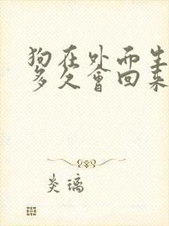 狗在外面生小狗多久会回来