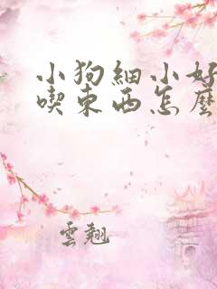 小狗细小好了不吃东西怎么办