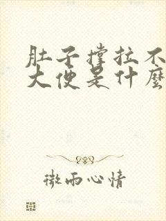 肚子撑拉不出来大便是什么原因