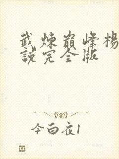 武炼巅峰杨开小说完全版