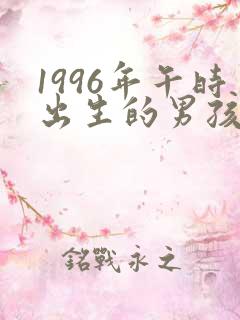 1996年午时出生的男孩命运