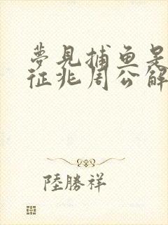 梦见捕鱼是什么征兆周公解梦