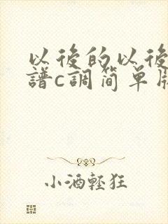 以后的以后吉他谱c调简单版