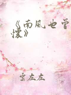 《南风也曾入我怀》