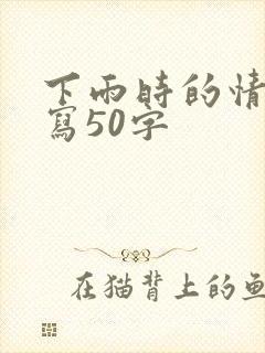 下雨时的情景描写50字