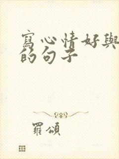 写心情好与不好的句子