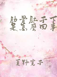 肋骨肚子下面疼是怎么回事