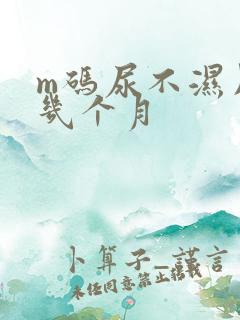 m码尿不湿用到几个月