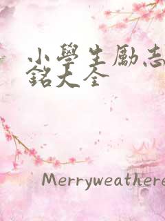 小学生励志座右铭大全