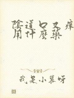 阴道口又痒又痛用什么药