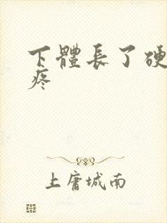 下体长了硬疙瘩疼