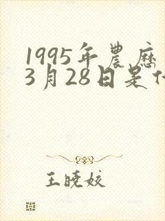 1995年农历3月28日是什么星座