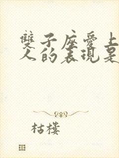 双子座爱上一个人的表现是什么