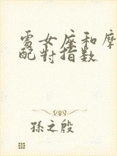 处女座和摩羯座配对指数