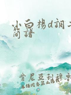 小白杨d调二胡简谱