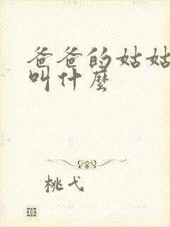 爸爸的姑姑妈妈叫什么