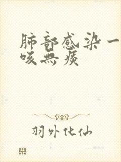 肺部感染一直干咳无痰