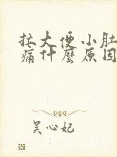 拉大便小肚子坠痛什么原因