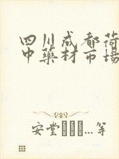 四川成都荷花池中药材市场