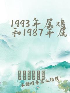 1993年属鸡和1987年属兔姻缘如何