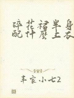 碎花裙半身裙搭配什么上衣