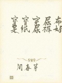 宝宝穿尿布好还是纸尿裤好