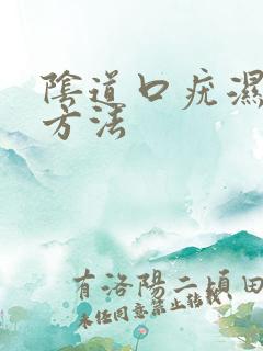 阴道口疣湿治疗方法