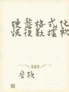 硬盘格式化后能恢复数据软件