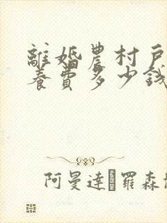 离婚农村户口抚养费多少钱一个月