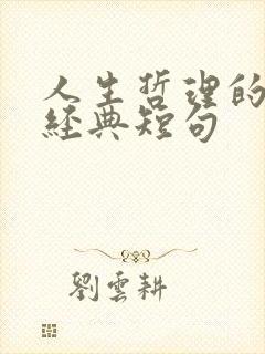 人生哲理的句子经典短句