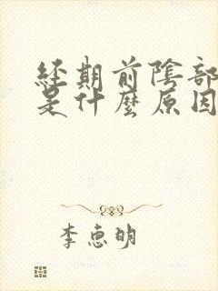 经期前阴部瘙痒是什么原因