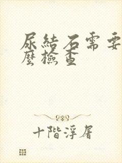 尿结石需要做什么检查