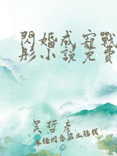 闪婚成宠战胤海彤小说免费阅读