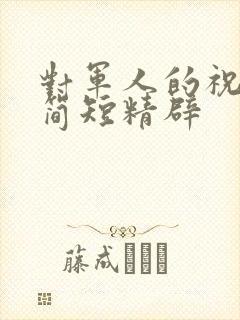 对军人的祝福语简短精辟