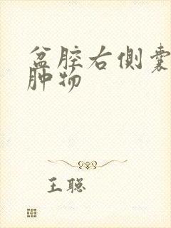 盆腔右侧囊实性肿物