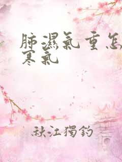 肺湿气重怎么排寒气