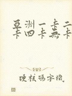 亚洲一卡二卡三卡四卡无卡网站在线