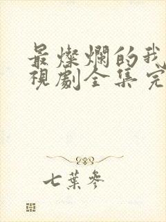 最灿烂的我们电视剧全集完整版免费观看