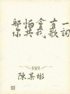 哪怕会有一天只你共我歌词是什么意思