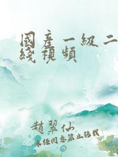 国产一级二级在线视频