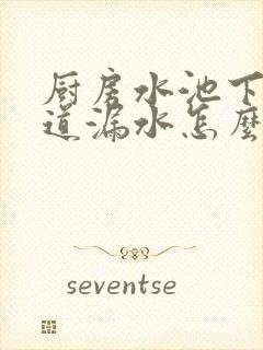 厨房水池下水管道漏水怎么办