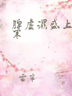 脾虚湿盛上热下寒