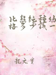 比熊纯种幼犬价格多少钱一只