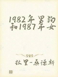 1982年男狗和1987年女兔合适吗