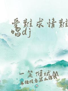 爱难求情难断原唱dj