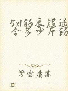 5xl的衣服适合多少斤的人穿