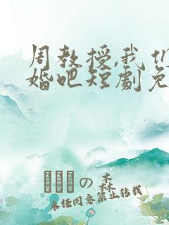 周教授,我们结婚吧短剧免费试看