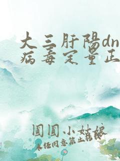 大三肝阳dna病毒定量正常范围多少啊