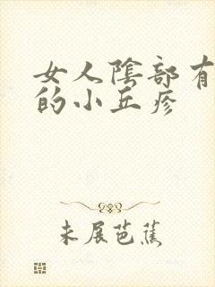 女人阴部有突出的小丘疹