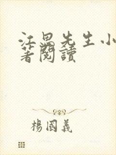 江思先生小说原著阅读